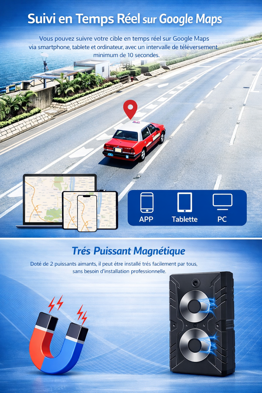 SecureTrack- Trackeur GPS en tant réel appel immédiat